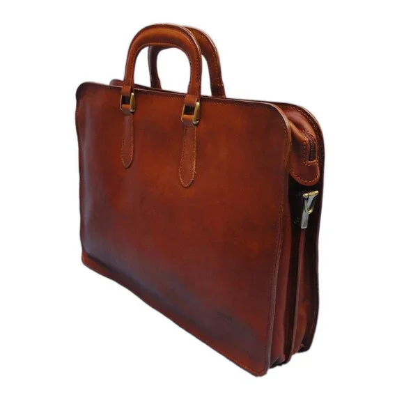 I Medici Italian Leather Briefcase